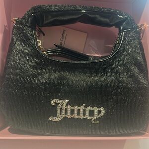NWT 3 PC Juicy Couture Crossbody Bag Set w/ mini hobo, key chain an wristlet.
